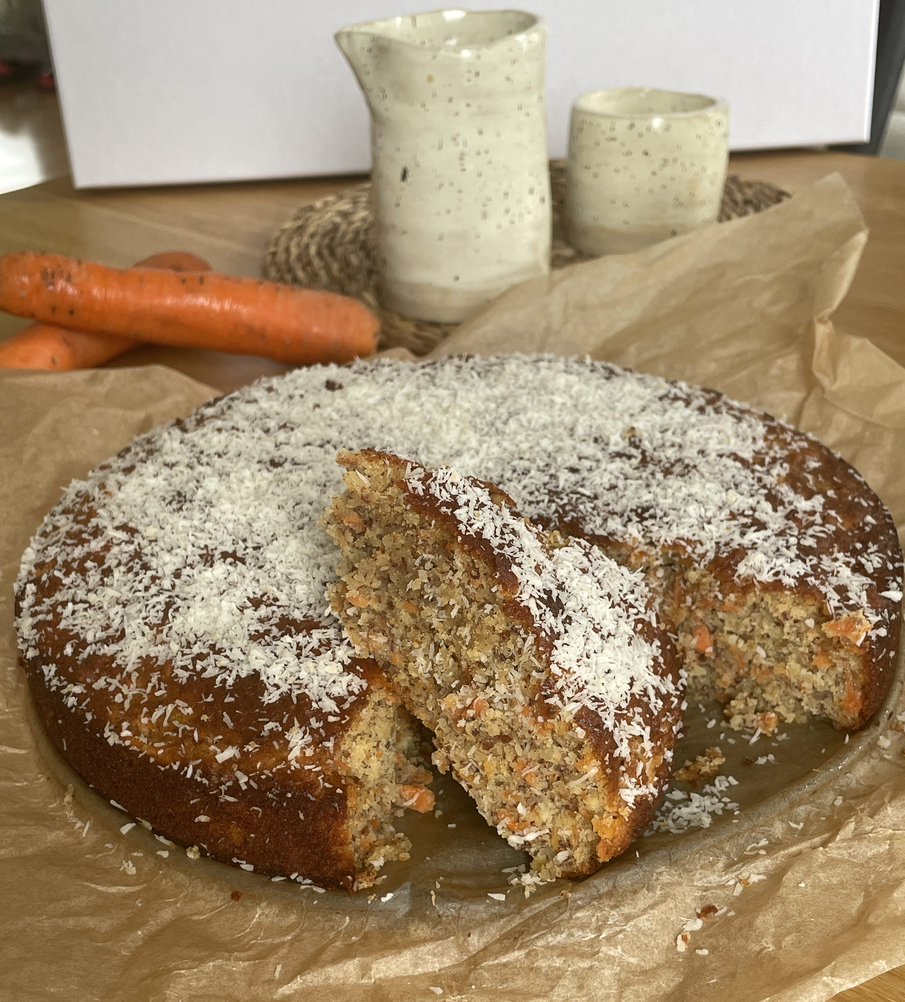 Healthy Carrot Almond Cake Recipe